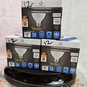 GREEN CREATIVE LED Model: 13PAR30SNDIM/930NF25 Box Of 3 Dimmable Lights. - Picture 1 of 5
