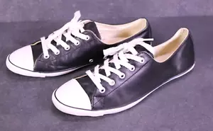 Converse All Star Light OX Chucks Sneaker Gr. 40 schwarz Leder Damen BC625 - Bild 1 von 12