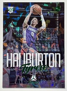 Tyrese Haliburton #149 Rookie RC 2020-21 Panini Chronicles Luminance Green Ice