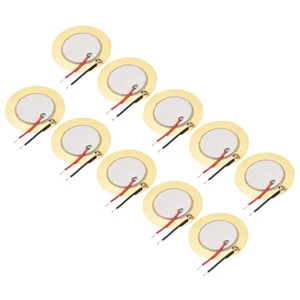 10Pcs Piezo Discs 35mm Acoustic Pickup Transducer Microphone Trigger Drum Guitar - Picture 1 of 4