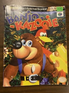 Banjo-Kazooie Official Players Guide N64 – Nintendo Power 1998 VG Clean Complete - Foto 1 di 6