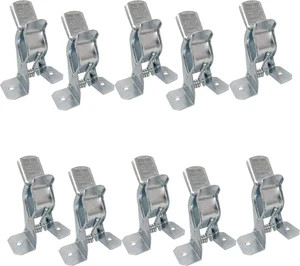 Clamp (10 Pack) Spring Grip Garage Closet Wall Organizer for Brooms, Mops, Rakes - Picture 1 of 11