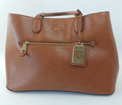 Ralph Lauren Lauren Tan Leather Bag Saffiano Leather - Damaged - Image 1 of 4
