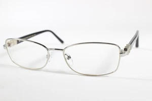 Heritage Brille HEDF24 Damen Silber/Schwarz Vollrand Metall Brille Brillengestell - Bild 1 von 4
