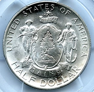 1920 Maine Silver Commemorative, PCGS MS65 - Picture 1 of 3
