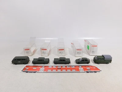 Wiking 1:87 H0 5X Bundeswehr BW 0293 696 VW T3 696 Opel Mint Box #EG895-0,5 - Immagine 1 di 4