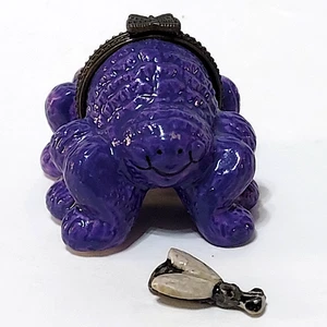 Collectible Trinket Hinged Box Purple Spider And Fly Trinket - Picture 1 of 11