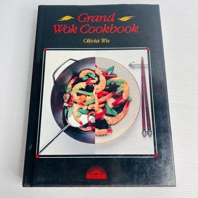 Asian Wok Recipes by Olivia Wu – Grand Wok Cookbook Hardcover - image 1 of 4