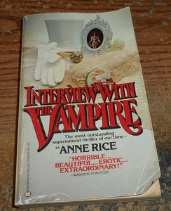 INTERVIEW WITH THE VAMPIRE BY ANNE RICE PAPERBACK/1977 FIRST EDITION/HORROR! - Picture 1 of 6