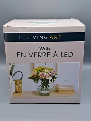 Living Art LED-Vase Rund, 18 cm hoch - Bild 1 von 3
