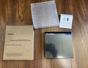 Rioddas External CD/DVD Drive USB 3.0 - Afbeelding 1 van 4