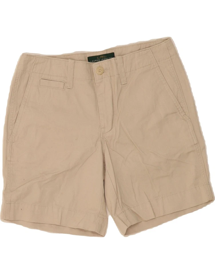 Pantalones Cortos Chinos Ralph Lauren Mujer US 2 XS W30 Beige Algodón DC01 Foto 1 de 3