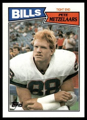 1987 Topps Pete Metzelaars Buffalo Bills #366 - Image 1 of 2
