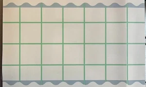 4 Pack Green & Blue, White Table Runner 12 in X 72 in - Picture 1 of 2