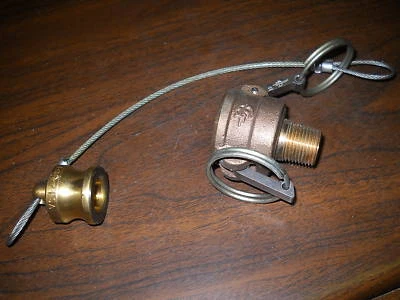 Manguera de bloqueo de leva de latón PT 1/2" NPT acoplamiento rápido con enchufe Foto 1 de 2