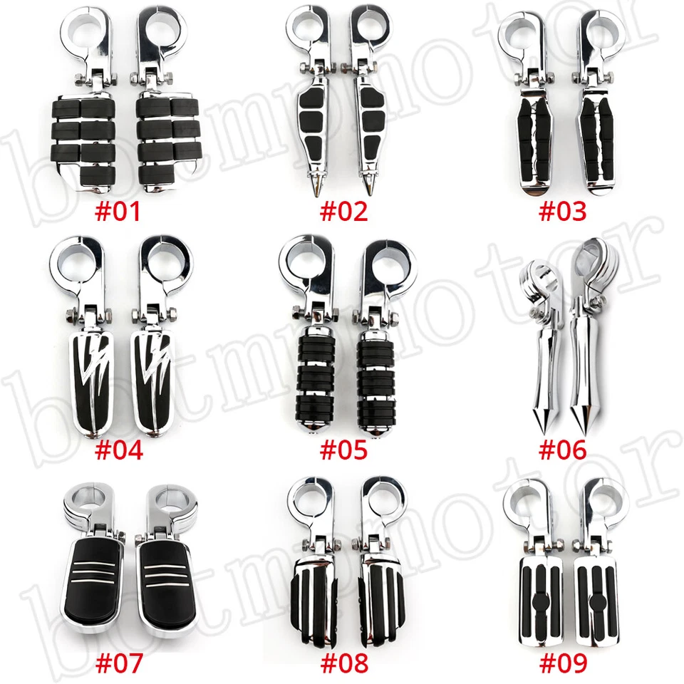 Pinos para pés de motocicleta 1-1/2" 1,5 polegadas protetor de motor estrada para Harley-Davidson - Imagem 1 de 1