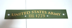 United States Army Schild Papier House Products 17" x 3" olivgrün. - Bild 1 von 5