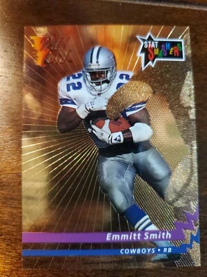 Tarjeta Wild Card 1993 Emmitt Smith Stat Smasher Gold Parallel #CSS-80 ¡Rara! Foto 1 de 2