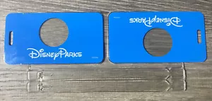 NEW Walt Disney Parks Exclusive Large Luggage Tag Pair 4.25" x 2.25" - Picture 1 of 4