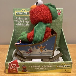 Kurt Adler | Sesame Street Elmo Animated Christmas Table Piece New Open Box - Picture 1 of 5