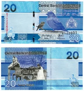 2023 Gambia Banknote P39 20 Dalasis UNC New date / signature - Picture 1 of 1