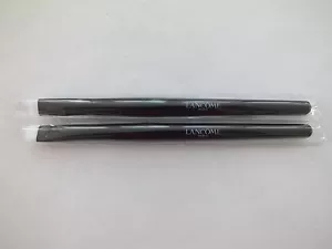 2 LANCOME LINER BRUSHES WITH PLASTIC SLEEVE - FULL SIZE - NEW - Picture 1 of 3