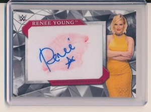 Tarjeta Topps WWE Renee Young Kiss 2017 automática #11/25 paquete - Imagen 1 de 2