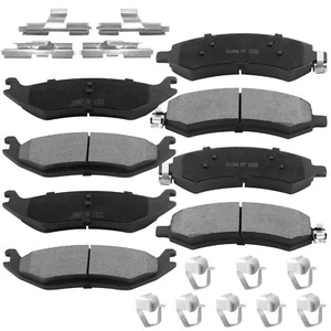 Front Rear Ceramic Brake Pads For Dodge Ram 1500 2006 - 2013 2014 2015 2016 2017 - Picture 1 of 5