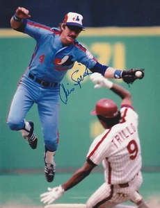 CHRIS SPEIER MONTREAL EXPOS ACTION SIGNED 8x10 - Picture 1 of 1