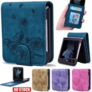For Samsung Galaxy Z Flip 7 6 5 4 3 Wallet Case Card Slot Leather Magnetic Cover - Picture 1 of 64