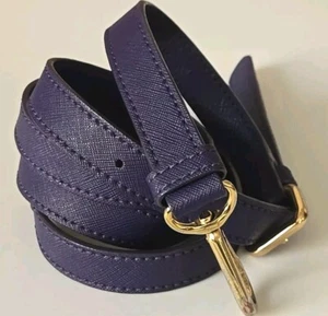 MidnightBlue Gold Hardware Saffiano Leather bag 52" Adjustable Replacement Strap - Picture 1 of 2
