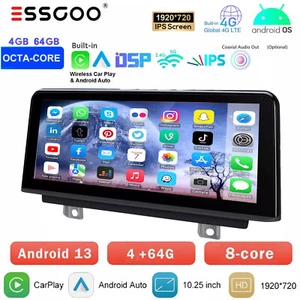 4+64G For BMW 1/2 Series F20 F21 F23 NBT Apple Carplay Car Stereo 8-Core 4G GPS - Picture 1 of 18