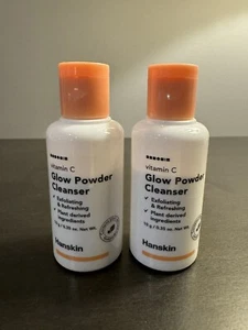 Hanskin Vitamin C Glow Powder Cleanser 12 ml .4 oz Travel Size NEW x2 - Picture 1 of 2
