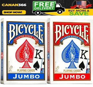 Bicycle Playing Cards, Jumbo Index, 2 Pack - Picture 1 of 10