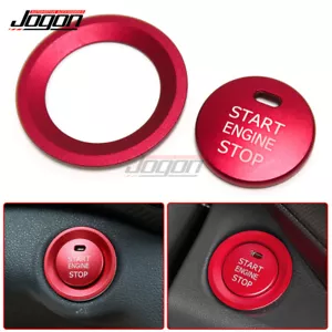 Red Interior Start Stop Button Ring Cover Trim For Hyundai i30 N i30N 2017-2020 - Picture 1 of 6