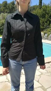 Chemise femme occasion Gianfranco Ferré noir Taille 36 comme neuf