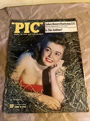 Pic Magazine June 9 1942 Pat Fitzgerald Sailors Beware Charleston, S.C. - Image 1 of 3