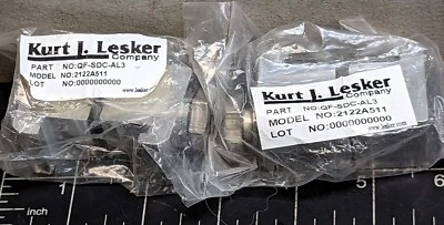 KURT J LESKER (2) ISO K F 320 – 500 Vacuum Flange Double Claw Clamps Aluminum QF-SDC-AL3 [Z3S4