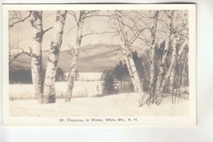 Atkinson Real Photo Postcard Winter Scene Mount Chocorua NH - Picture 1 of 1