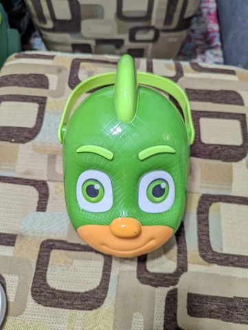 PJ Masks Gekko 3D Beach Bucket Pail Jakks Easter Halloween Green With Handle Cover