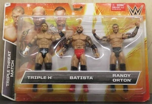 TripleH, Batista, Randy Orton WWE 2015 Mattel Triple Threat Match exclusivo de Kmart  - Imagen 1 de 2