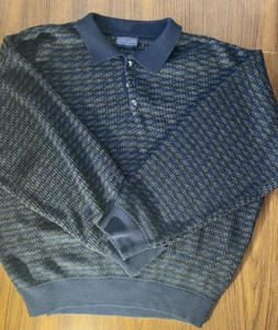 Vintage Jantzen Classics Henley Pullover Gr. XL Mehrfarbig Opa Kuschelig Vintage - Bild 1 von 12
