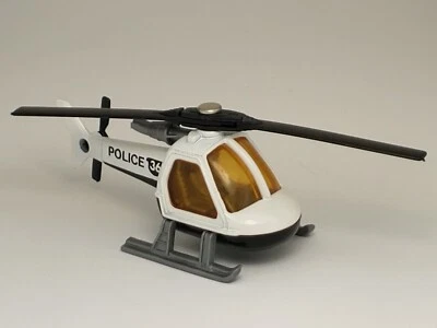 Vintage 1982 Matchbox Superfast Lesney #75 POLICE 36 HELICOPTER Black/White - Image 1 of 4