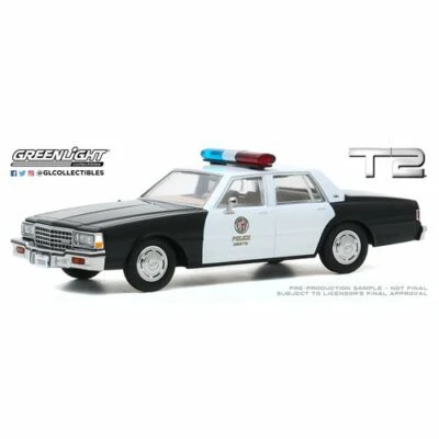 Greenlight T2 TERMINATOR 2 JUDGEMENT DAY 1:43 LTD Diecast 1987 Chevy Caprice_New - Image 1 of 4