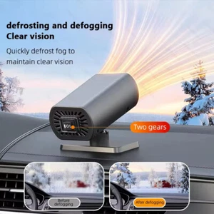 Car Warm Air Blower Portable Fast Heating 12V Car Heater Windshield Defroster - Picture 1 of 17