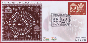 INDIA 2023 Indigenous People,Tribe,Tribal,Warli Painting, Food, Water, Hen Cover