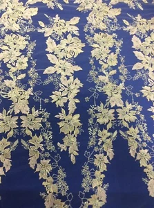Hardy'sTextile100%Poly Tulle/Mesh Fabric W/ Embroidered,Diamonded&Beaded flowers - Picture 1 of 6