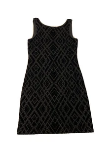 WHITE HOUSE BLACK MARKET VELOUR SCHWARZES KLEID GR XS NEU OHNE ETIKETT - Bild 1 von 4