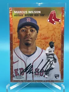 2023 Topps rifrattore arancione cromato platino anniversario Marcus Wilson #/25 RC - Foto 1 di 2
