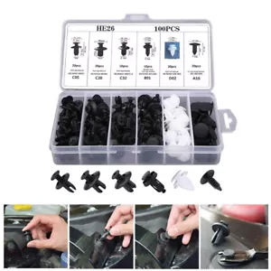 Clip Fender Trim Push Pin Rivet Bumper Door Panel Retainer Fastener Kit Car Auto - Bild 1 von 13